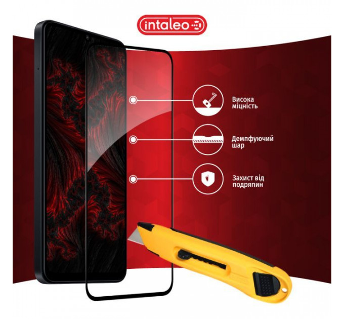 Стекло защитное Intaleo Full Glue Samsung A55 Black (1283126588860)