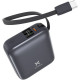Батарея универсальная Vinga 10000 mAh 35W Display Cable (VPBB1035C)