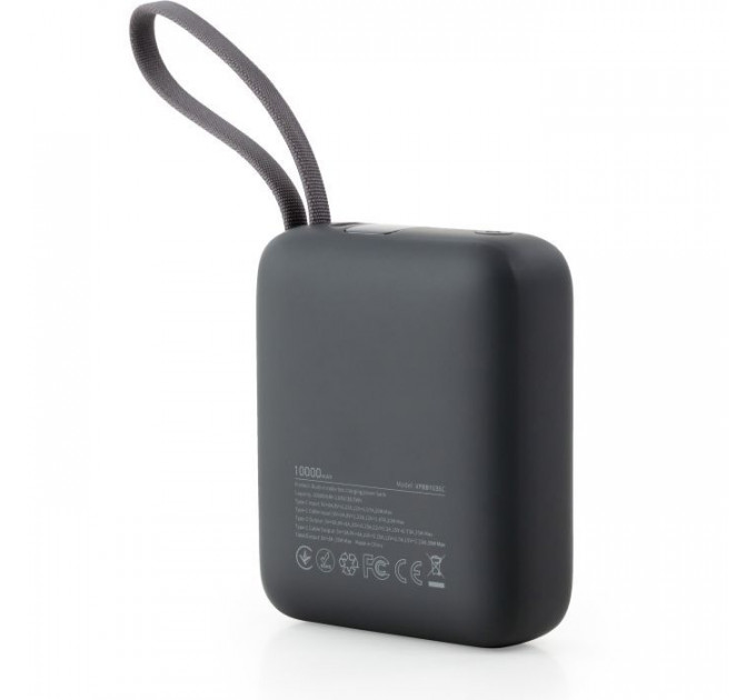 Батарея универсальная Vinga 10000 mAh 35W Display Cable (VPBB1035C)