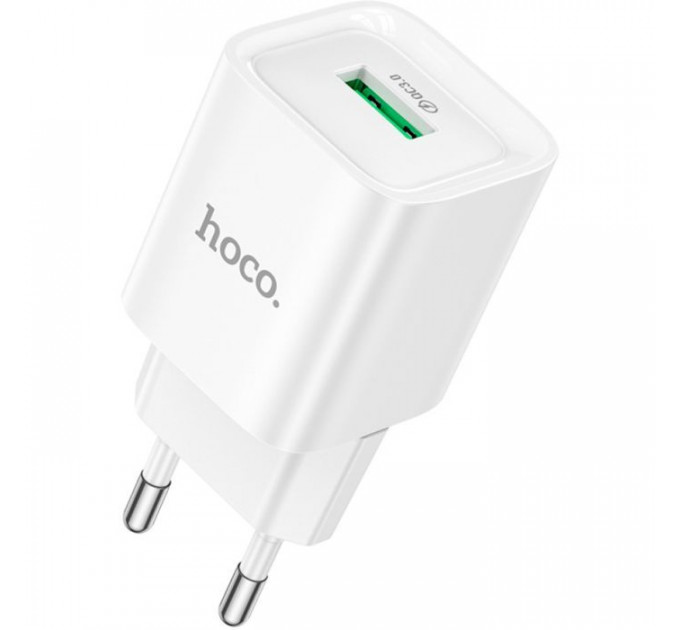 Зарядний пристрій HOCO C145A Charm USB QC3.0 White (6942007630214)