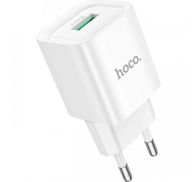 Зарядний пристрій HOCO C145A Charm USB QC3.0 White (6942007630214)