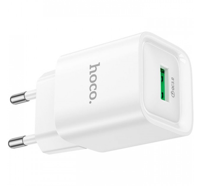 Зарядний пристрій HOCO C145A Charm USB QC3.0 White (6942007630214)