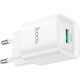 Зарядний пристрій HOCO C145A Charm USB QC3.0 White (6942007630214)