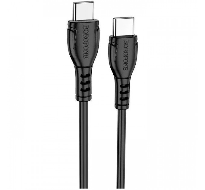 Дата кабель USB-C to USB-C 1.0m 60W Triumph BX51 black BOROFONE (6931474751669)