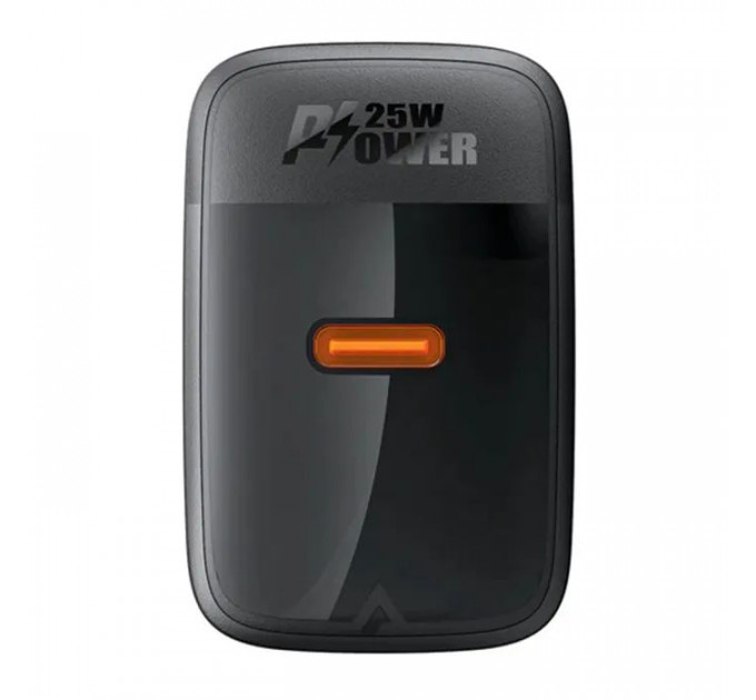 Зарядний пристрій Acefast A104 USB-C PD25W GaN Black (6974316283355)