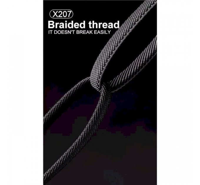 Дата кабель USB-C + USB-A to Lightning+USB-C 1.0m 65W X207 black WUW (6972573336524)