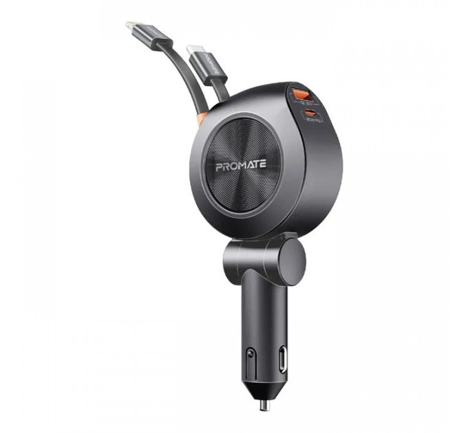 Зарядний пристрій Promate USB-C + USB-A + cable USB-C + Lightning (drivegear-r2)