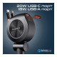 Зарядний пристрій Promate USB-C + USB-A + cable USB-C + Lightning (drivegear-r2)
