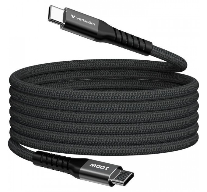 Дата USB-C кабель USB-C 1.2m Magnetic 100W black Verbatim (31863)