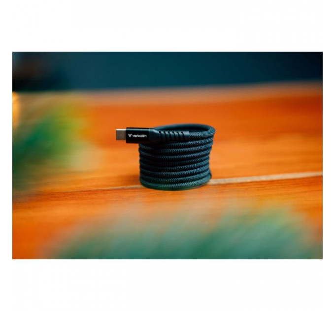 Дата USB-C кабель USB-C 1.2m Magnetic 100W black Verbatim (31863)