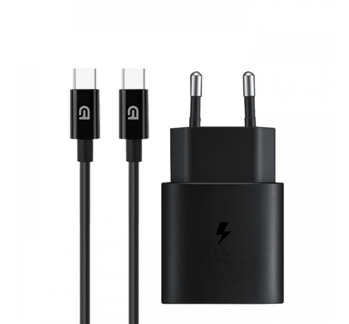 Зарядний пристрій Armorstandart AR-TA800 25W USB-C + cable USB-C to USB-C black (ARM77720)