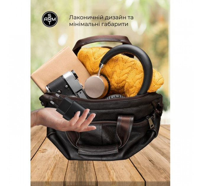 Зарядний пристрій Armorstandart AR-TA800 25W USB-C + cable USB-C to USB-C black (ARM77720)