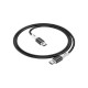 Дата кабель USB-C to USB-C 1.0m 3A 60W silicone black BOROFONE (6974443384802)