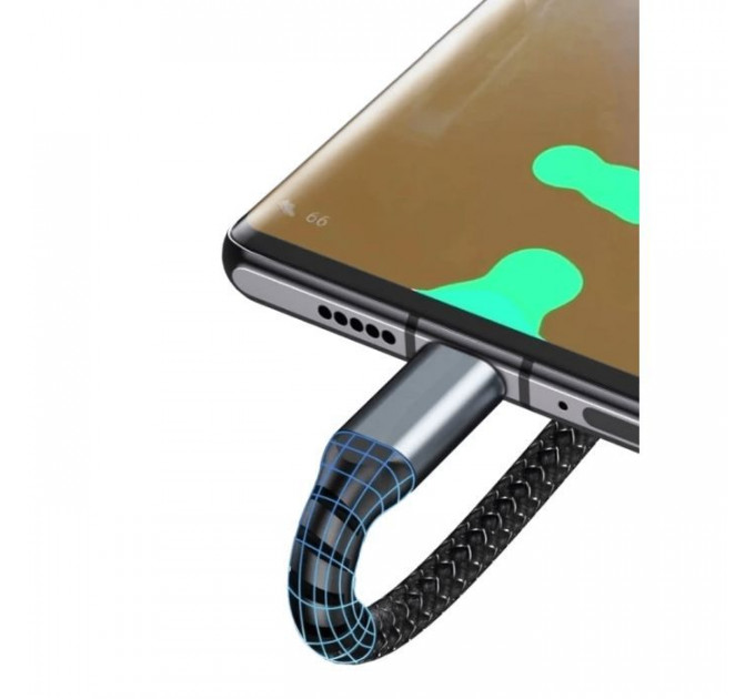 Дата кабель USB 2.0 AM to Lightning + Micro 5P + USB-C 1.2m 100W nylon black XoKo (SC-3100)