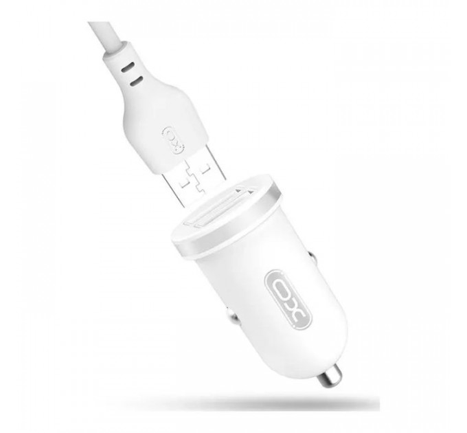 Зарядний пристрій XO 2xUSB 2.1A + cable USB to Lightning white (TZ08-L-WH)