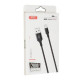Дата кабель USB 2.0 AM to Micro 5P 2.0m 1.5A braided black XO (NB143-M2-BK)