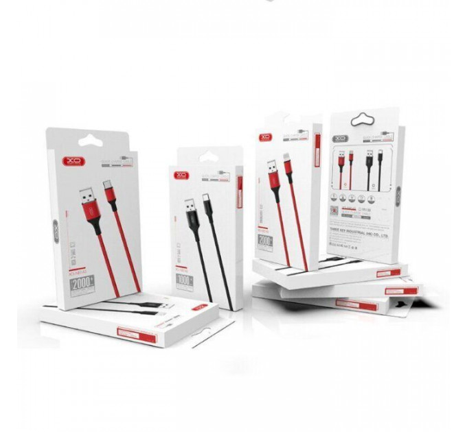 Дата кабель USB 2.0 AM to Micro 5P 2.0m 1.5A braided black XO (NB143-M2-BK)