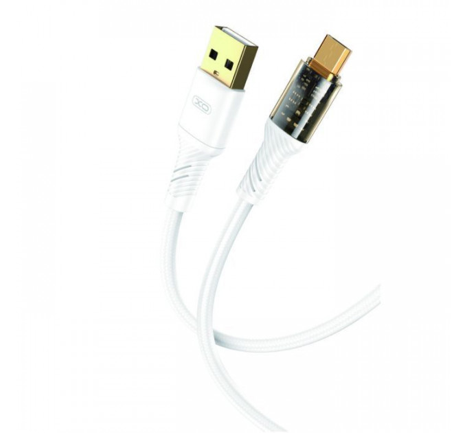 Дата кабель USB 2.0 AM to Micro 5P 1.0m 2.4A white XO (NB229-M-1-WH)