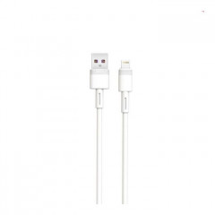 Дата кабель USB 2.0 AM to Lightning 1.0m 5A white XO (XO-NBQ166-L-1-WH)