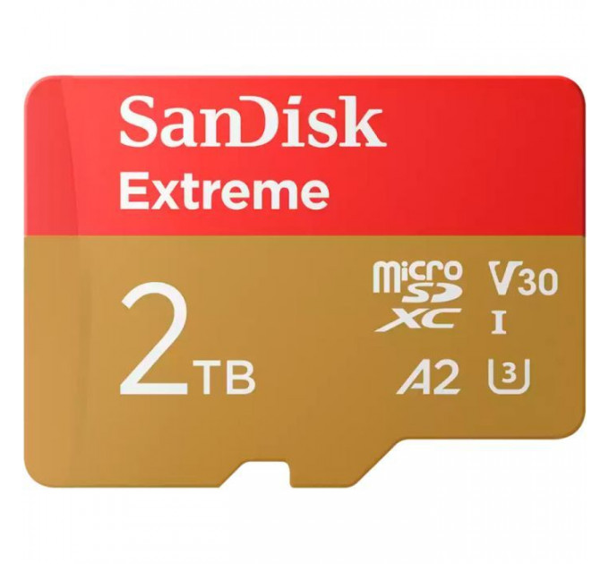 Карта пам/'яті SanDisk 2TB microSDXC class 10 UHS-I U3 V30 A2 Extreme (SDSQXAV-2T00-GN6MA)