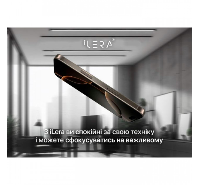 Скло захисне iLera Sapphire Ultra + Glass iPhone 16 Pro Max (ILSPDL16PRMAX)