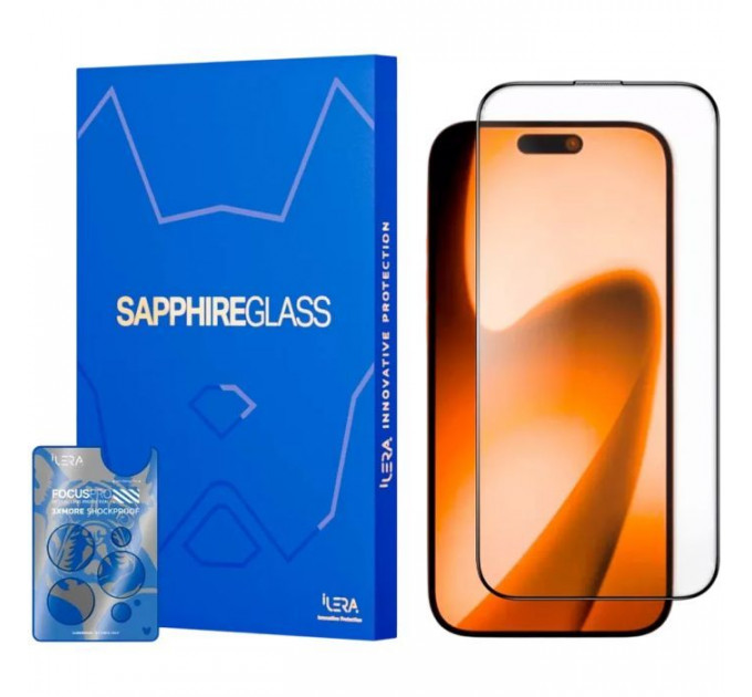 Скло захисне iLera Sapphire Ultra Glass 2.0 iPhone 17 (ILSPDLPL17)