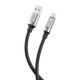 Дата кабель USB 2.0 AM to USB-C 1.0m 6A silicone black XO (NB251_C_Black)