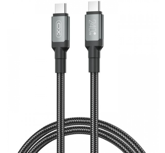Дата кабель USB-C to USB-C 1.0m 240W black XO (NBQ264A_С_Black)
