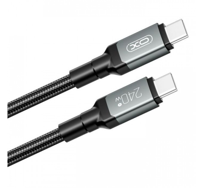 Дата кабель USB-C to USB-C 1.0m 240W black XO (NBQ264A_С_Black)