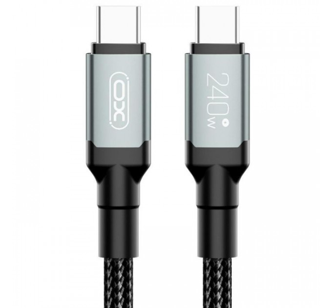 Дата кабель USB-C to USB-C 1.0m 240W black XO (NBQ264A_С_Black)