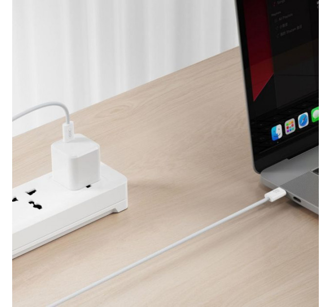 Дата кабель USB-C to USB-C 1.0m 60W white XO (NBQ273_C_White)