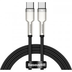 Дата кабель USB-C to USB-C 1.0m 100W metal black Baseus (CATJK-C01)