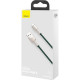 Дата кабель USB 2.0 AM to Lightning 2.0m 2.4A metal green Baseus (CALJK-B06)