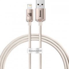 Дата кабель USB 2.0 AM to Lightning 1.2m 2.4A pink Baseus (CAJY001104) Дата кабель USB 2.0 AM to Lightning 1.2m 2.4A pink Baseus (CAJY001104)