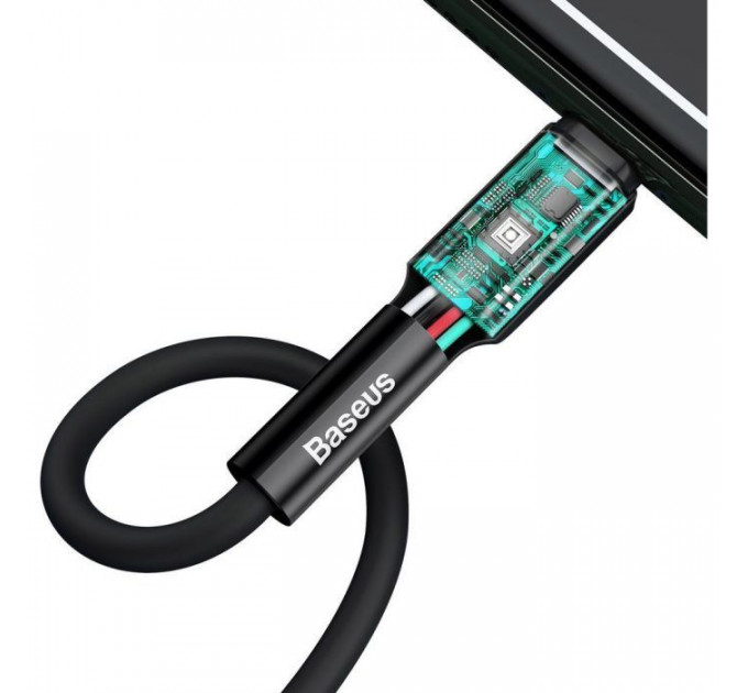 Дата кабель USB 2.0 AM to Lightning 1.0m black Baseus (CALGJ-01)