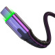 Дата кабель USB 2.0 AM to USB-C 2.0m 3A LED black Essager (EXCT-XGA0G)