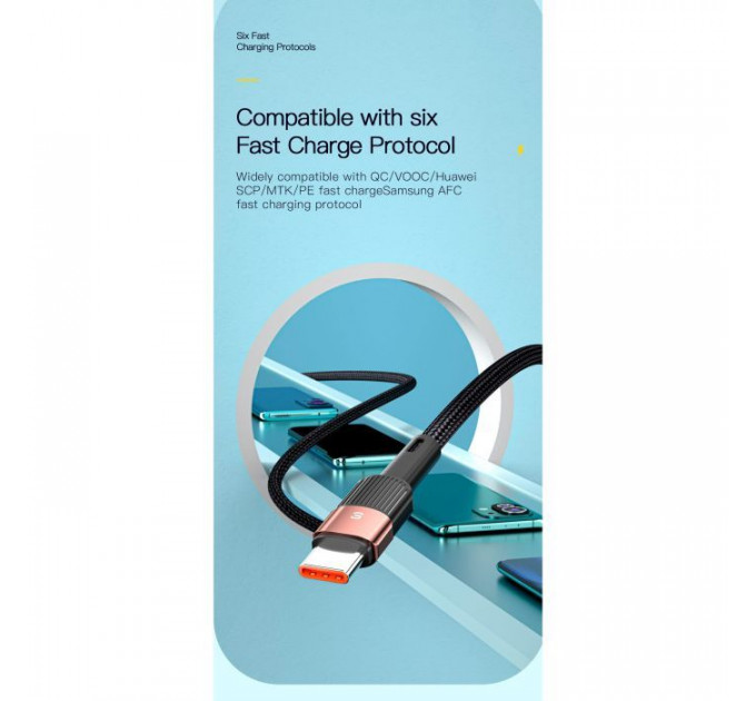 Дата кабель USB 2.0 AM to USB-C 3.0m 7A black Essager (EXCT-XCC01)
