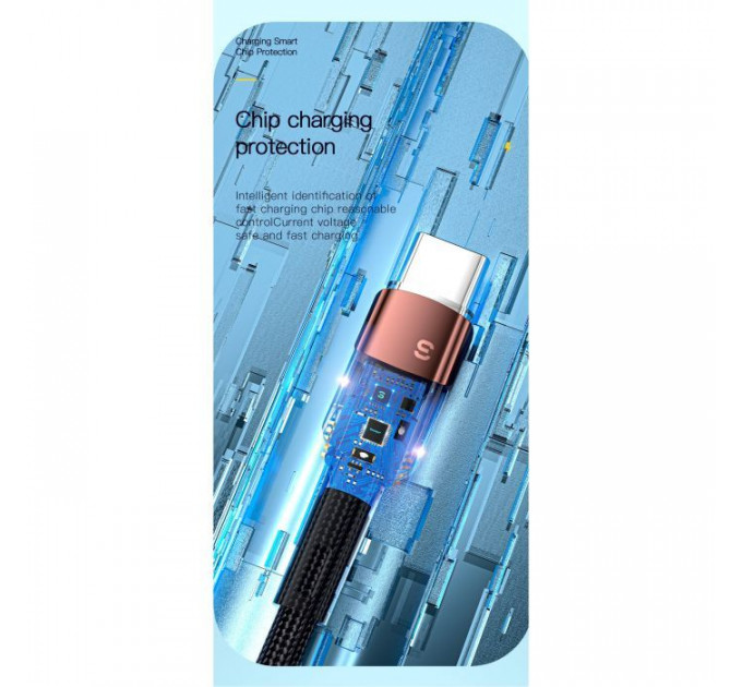 Дата кабель USB 2.0 AM to USB-C 3.0m 7A black Essager (EXCT-XCC01)