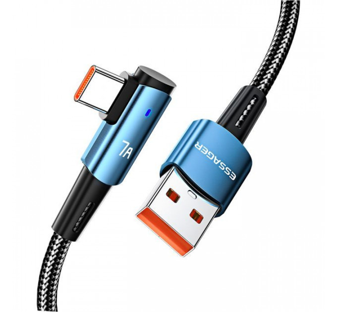 Дата кабель USB 2.0 AM to USB-C 2.0m 100W blue Essager (EXCWT7A-CGA03-P)