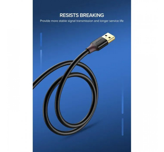 Дата кабель USB 3.0 AM\/AF 1.0m US129 black Ugreen (10368)