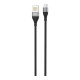 Дата кабель USB 2.0 AM to Micro 5P 1.0m 2.4A double-sided NB188 gray XO (6920680879717)