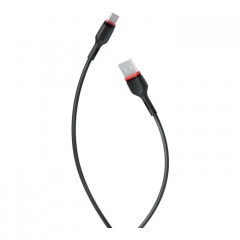 Дата кабель USB 2.0 AM to USB-C 1.0m 2.4A NB-P171 black XO (6920680873685) Дата кабель USB 2.0 AM to USB-C 1.0m 2.4A NB-P171 black XO (6920680873685)