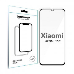 Скло захисне BeCover Xiaomi Redmi 15C 4G\/5G Black (713907)