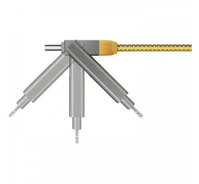 Дата кабель 6in1 inCharge XL 2.0m yellow Rolling Square (XLM03R)