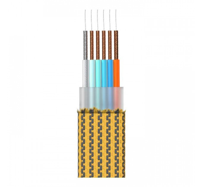Дата кабель 6in1 inCharge XL 2.0m yellow Rolling Square (XLM03R)