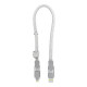 Дата кабель 6in1 inCharge XL 0.3m white Rolling Square (XLS02R)