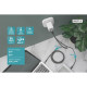 Зарядний пристрій Digitus 2xUSB-C PD65W GaN (DA-10063)