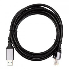 Дата кабель USB AM to RJ45 Ethernet 2.0m CAT6 UTP PowerPlant (CA914982)