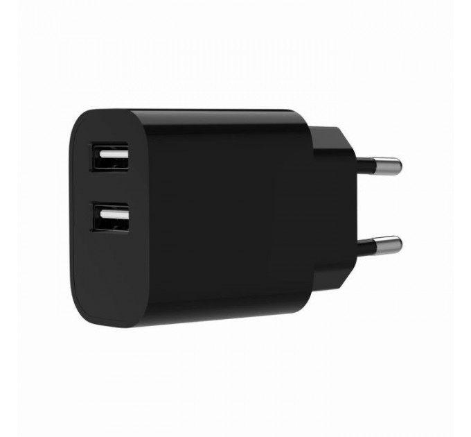 Зарядное устройство для Gembird 2xUSB 12W black (TA-UC-2A12-01-BK) Зарядное устройство для Gembird 2xUSB 12W black (TA-UC-2A12-01-BK)