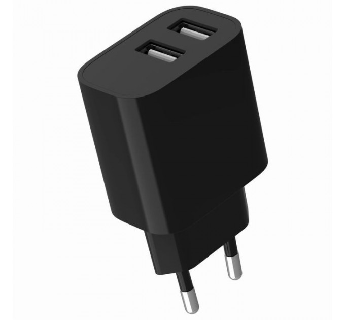 Зарядное устройство для Gembird 2xUSB 12W black (TA-UC-2A12-01-BK)